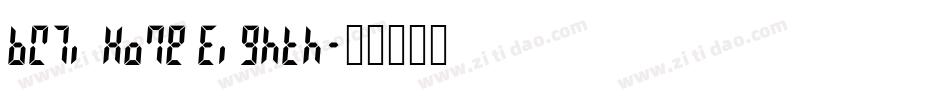BW7i Home Eighth字体转换
